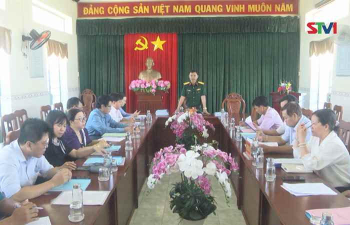 Kiểm tra Văn kiện Diễn tập Khu vực phòng thủ thị trấn Mỹ Xuyên và xã Thạnh Quới năm 2023
