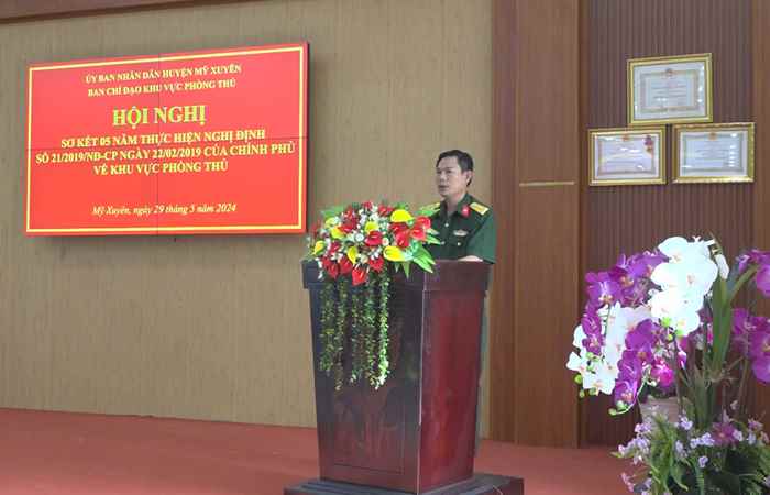 Mỹ Xuyên: Sơ kết 5 năm thực hiện Nghị định số 21 của Chính phủ về Khu vực phòng thủ
