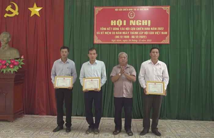 Hội Cựu chiến binh TX. Ngã Năm tổng kết năm 2022 