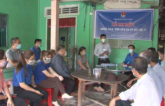 Ngã Năm: Ra mắt nhóm Zalo ở Khu dân cư ấp Mỹ Lộc 1, xã Mỹ Bình 
