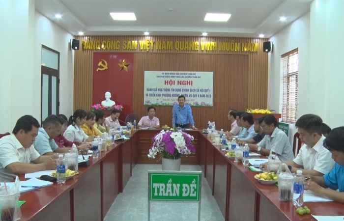  Ngân hàng Chính sách xã hội huyện Trần Đề sơ kết hoạt động quý I năm 2023