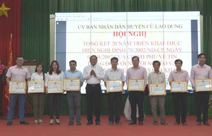 Cù Lao Dung: Ngân hàng Chính sách xã hội tổng kết 20 năm thực hiện Nghị định 78 của Chính phủ 