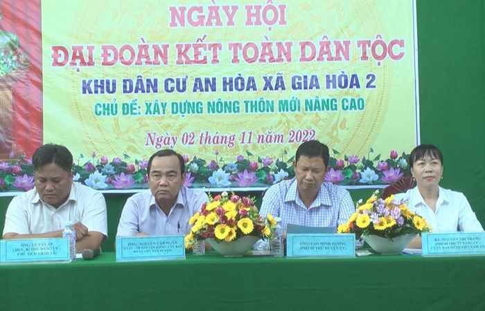Ấp An Hoà làm điểm tổ chức Ngày hội đại đoàn kết toàn dân tộc