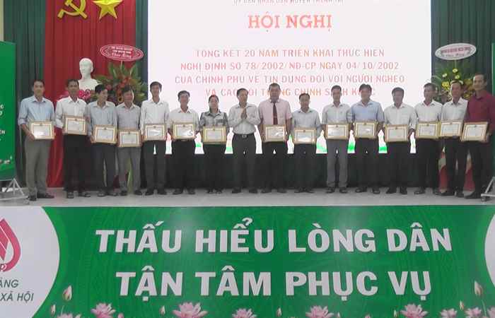 Thạnh Trị: Ngân hàng Chính sách xã hội tổng kết 20 năm thực hiện Nghị định số 78