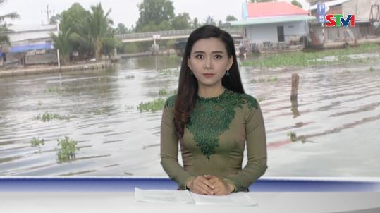 Nước mặn tăng đột biến, lấn sâu vào nội đồng thị xã Ngã Năm