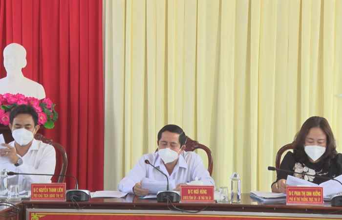 Thông qua Dự thảo các chương trình, kế hoạch của Thi ủy Vĩnh Châu khóa XII
