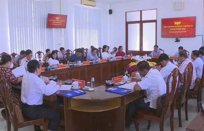 Ban Thường vụ Thị ủy Vĩnh Châu triển khai nhiệm vụ tháng 9-2022