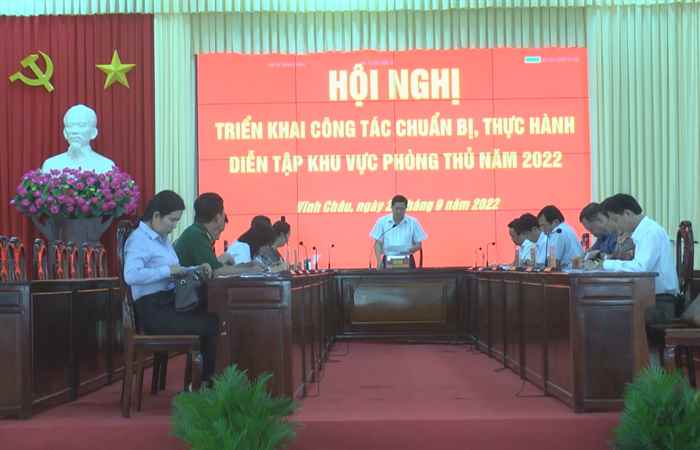 Vinhx Châu triển khai công tác chuẩn bị thực hành Diễn tập Khu vực phòng thủ