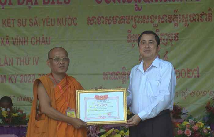 Đại hội đoàn kết sư sải yêu nước thị xã Vĩnh Châu