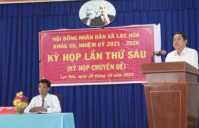 Vĩnh Châu: Kỳ họp Chuyên đề HĐND xã Lạc Hòa 