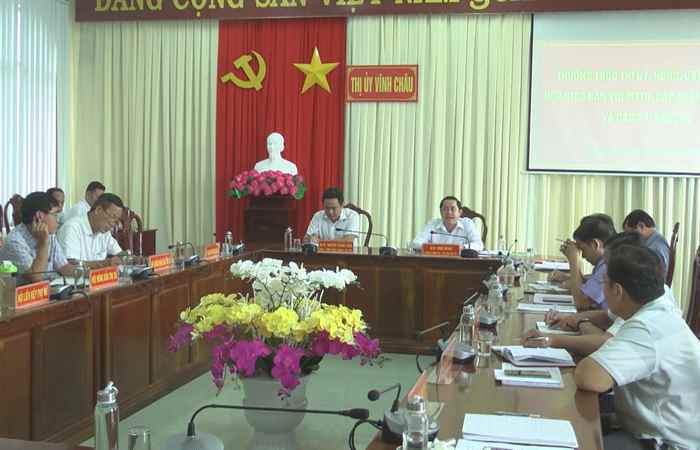 Vĩnh Châu họp giao ban với Mặt trận, các đoàn thể 