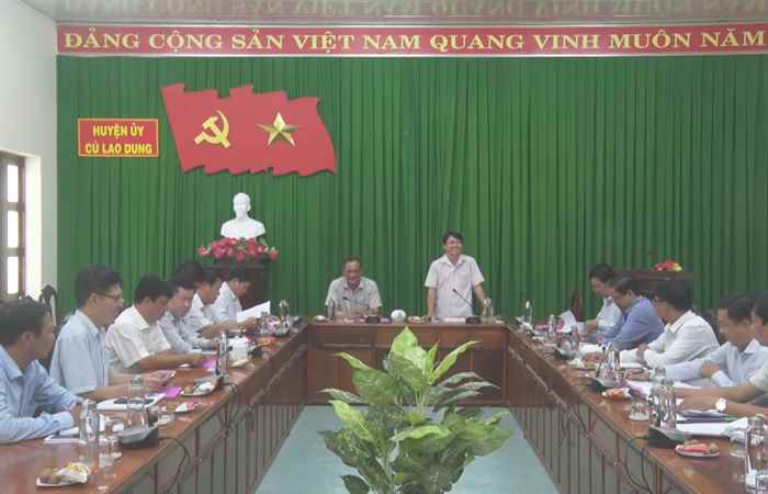 Trưởng Ban Nội chính Tỉnh ủy Sóc Trăng làm việc với huyện Cù Lao Dung