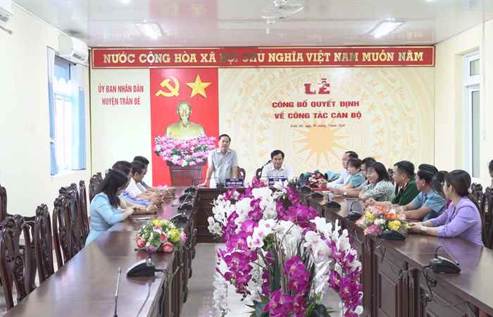 Phê chuẩn kết quả bầu Phó Chủ tịch UBND huyện Trần Đề