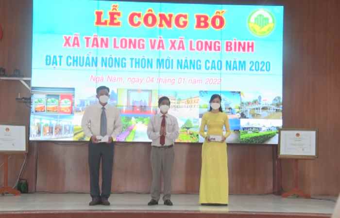 TX. Ngã Năm: Công bố xã Tân Long và Long Bình đạt Nông thôn mới nâng cao