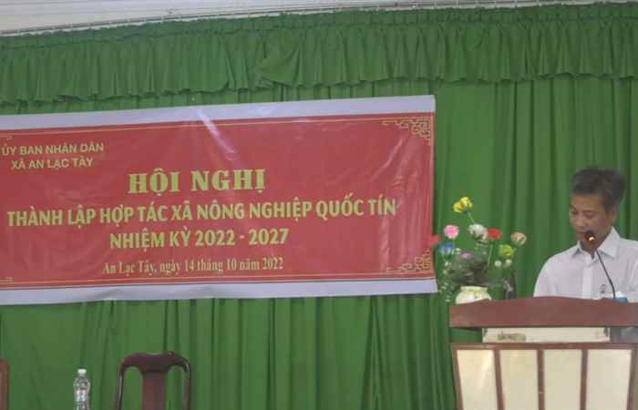 Ra mắt Hợp tác xã nông nghiệp Quốc Tín xã An Lạc Tây