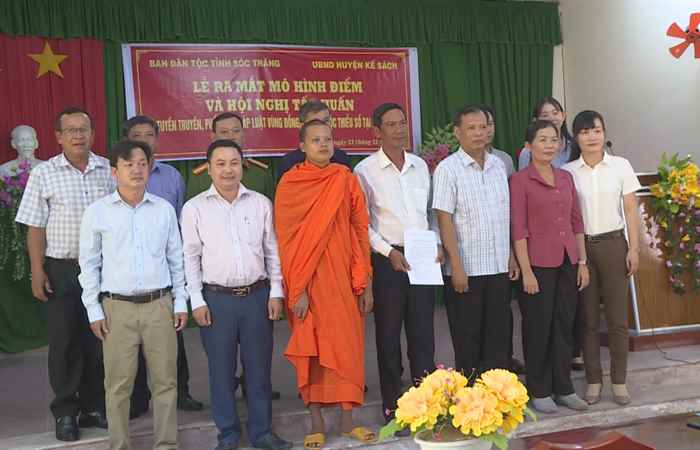 Kế Sạc: Ra mắt mô hình điểm về tuyên truyền phổ biến pháp luật vùng đồng bào dân tộc thiểu số  