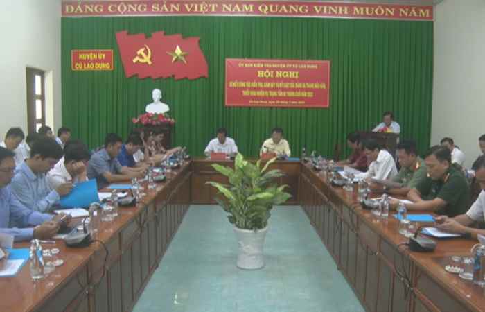 Cù Lao Dung: Sơ kết công tác kiểm tra, giám sát và kỷ luật Đảng 6 tháng đầu năm 2023