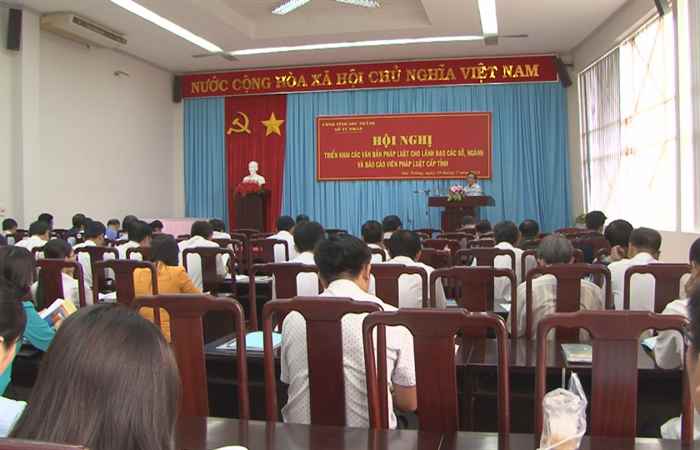 Sở Tư pháp Hội nghị triển khai các văn bản pháp luật