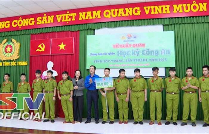 Sóc Trăng: 81 chiến sĩ nhí tham gia Chương trình trải nghiệm “Học kỳ Công an”