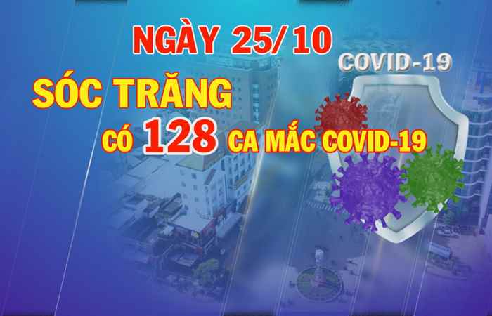 Ngày 25-10, Sóc Trăng có 128 ca mắc COVID-19  