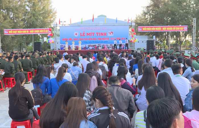 Sóc Trăng: Mít tinh hưởng ứng ngày toàn dân hiến máu tình nguyện năm 2019
