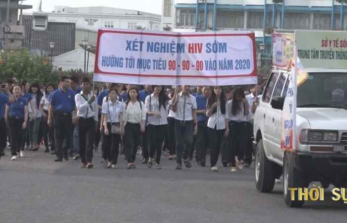 Sóc Trăng mittinh hưởng ứng tháng hành động quốc gia và Ngày Thế giới phòng, chống HIV/AIDS 01/12 