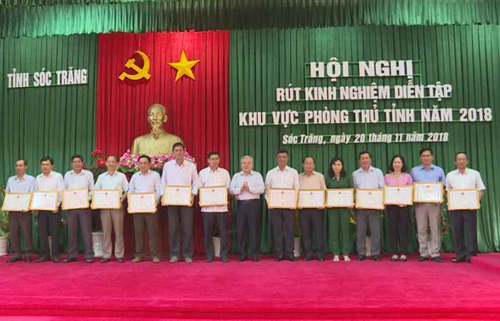 Sóc Trăng rút kinh nghiệm Diễn tập Khu vực phòng thủ năm 2018