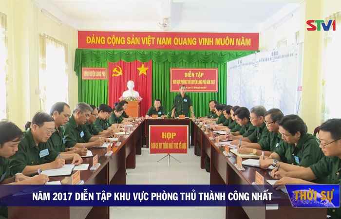 Sóc Trăng:  thành công diễn tập khu vực phòng thủ năm 2017