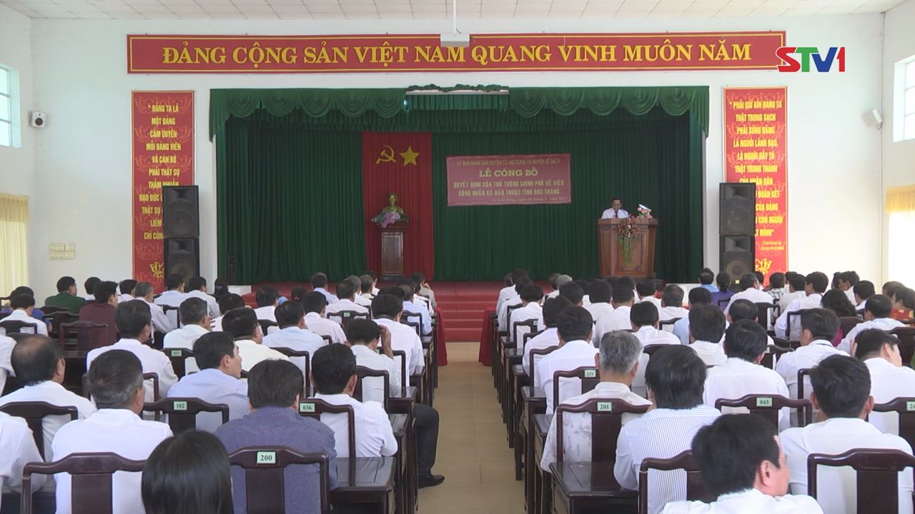 Lễ công bố Quyết định công nhận Xã đảo thuộc tỉnh Sóc Trăng