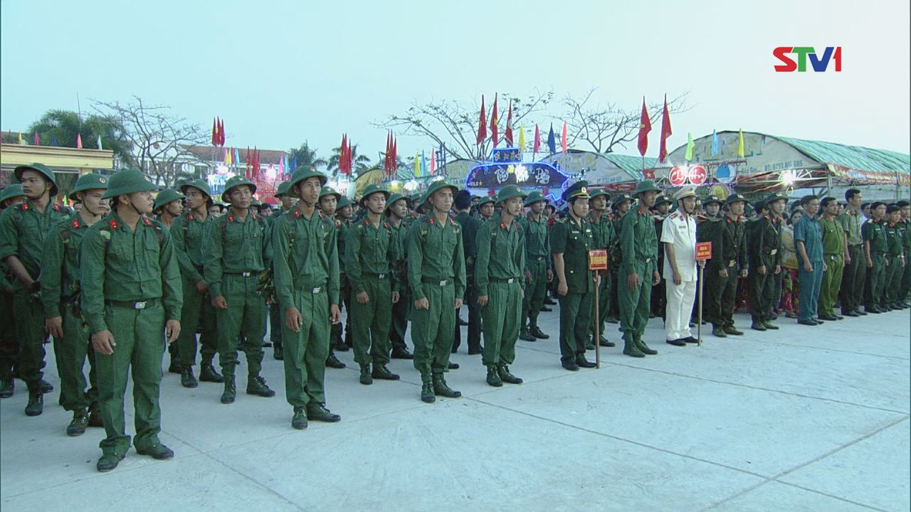 Lãnh đạo tỉnh Sóc Trăng dự Lễ Giao quân tại huyện Thạnh Trị