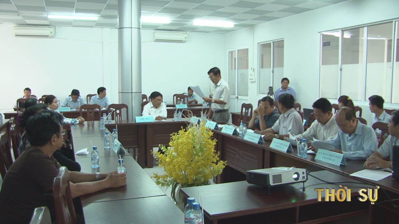 Lãnh đạo TP Sóc Trăng họp với các tiểu thương chợ trung tâm thành phố