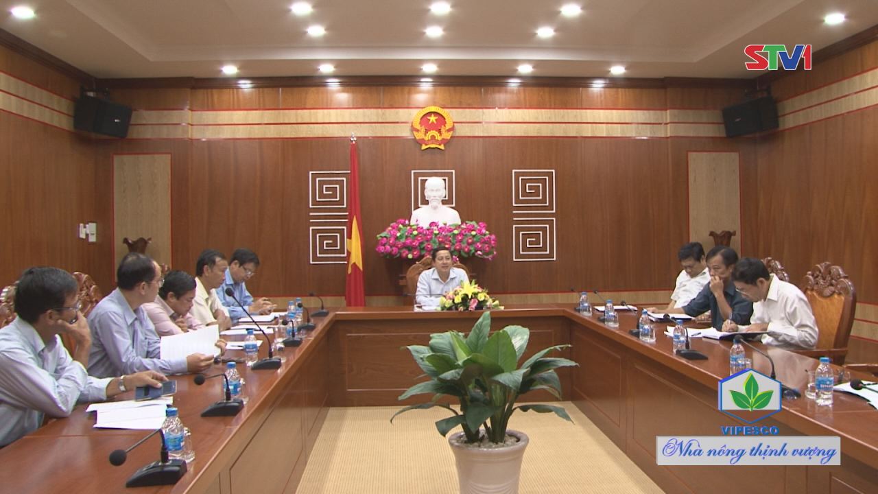 Lãnh đạo UBND tỉnh Sóc Trăng họp Ban Quản lý Dự án 1