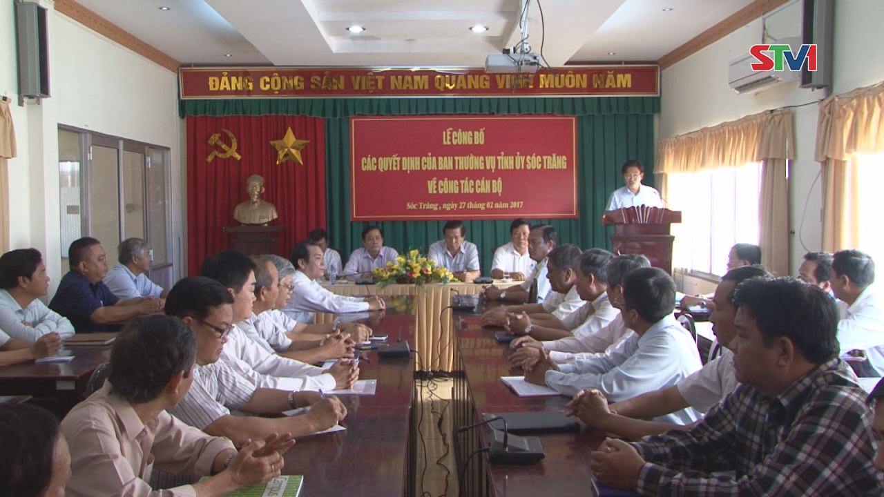 Trao Quyết định điều động lãnh đạo Sở NN&PTNT tỉnh Sóc Trăng