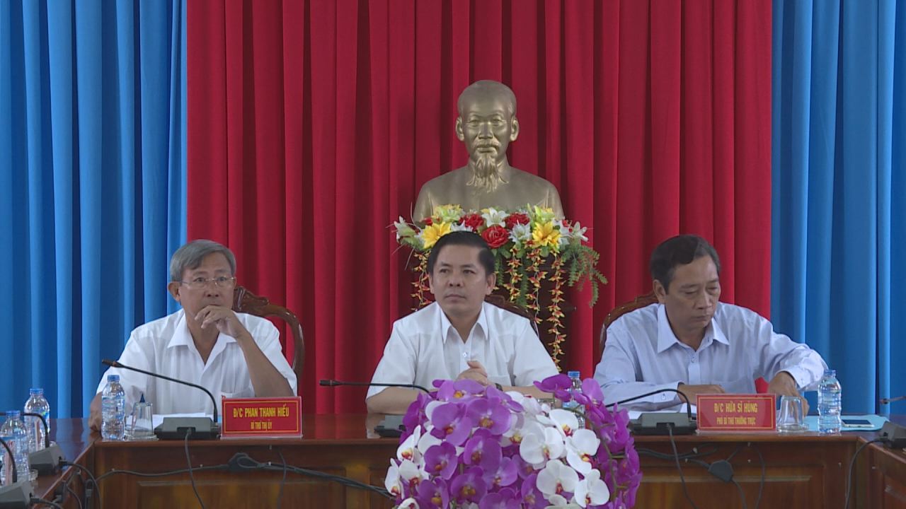Lãnh đạo tỉnh Sóc Trăng làm việc tại thị xã Vĩnh Châu 07-03-2017