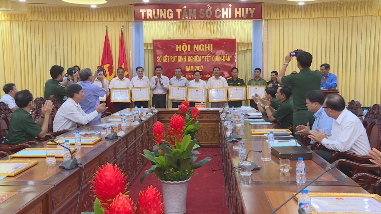Ban chỉ đạo Tết Quân Dân tỉnh Sóc Trăng  sơ kết rút kinh nghiệm Tết Quân Dân 2017
