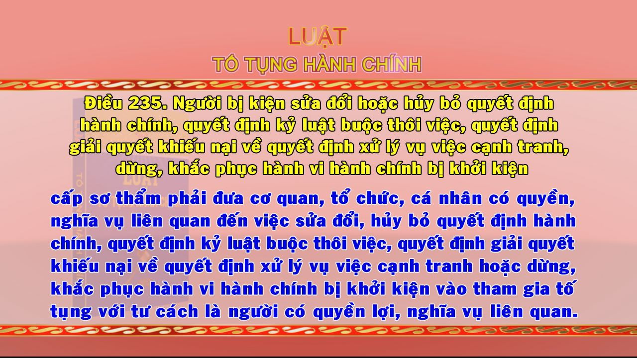 Giới thiệu Pháp luật Việt Nam 01-11-2016