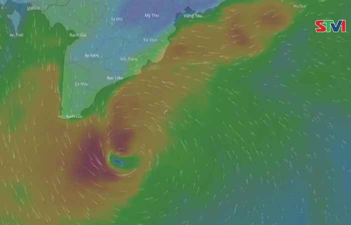 STV - Cập nhật tình hình "BÃO SỐ 16 (TEMBIN)" vào lúc 0h20 ngày 26-12-2017