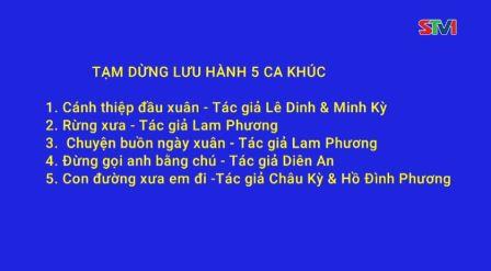 Tạm dừng lưu hành 5 ca khúc giai đoạn trước 1975