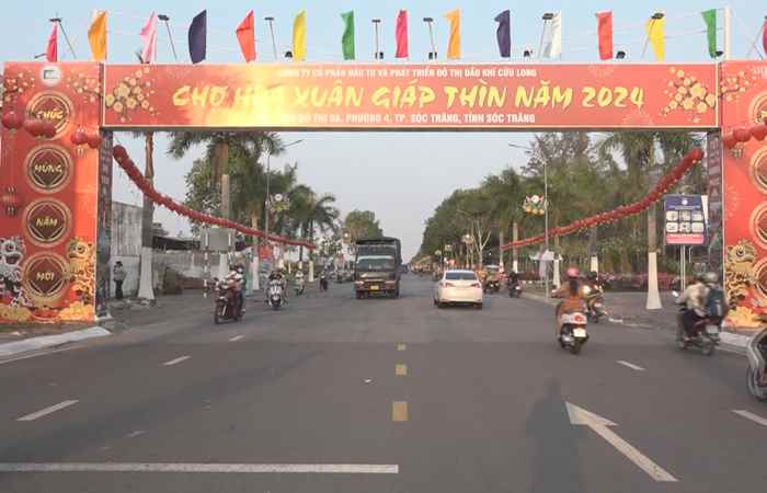 Thành phố Sóc Trăng rộn ràng đón Xuân Giáp Thìn 2024 (03-02-2024)