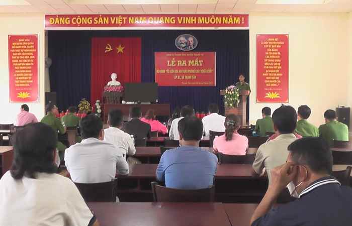 Thạnh Trị ra mắt mô hình “Tổ liên gia an toàn phòng cháy, chữa cháy”