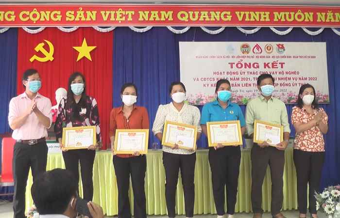 Thạnh Trị tổng kết hoạt động ủy thác cho vay hộ nghèo