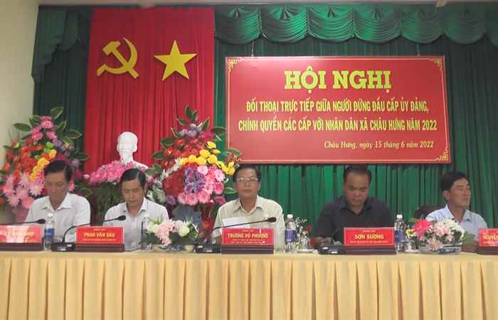 Đối thoại trực tiếp giữa người đứng đầu Cấp ủy, Chính quyền với nhân dân huyện Thạnh Trị  