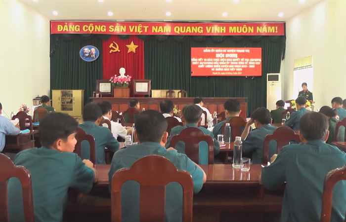 Chất lượng huấn luyện, trình độ và khả năng sẵn sàng chiến đấu, phòng thủ của Ban Chỉ huy Quân sự huyện Thạnh Trị ngày càng được nâng cao