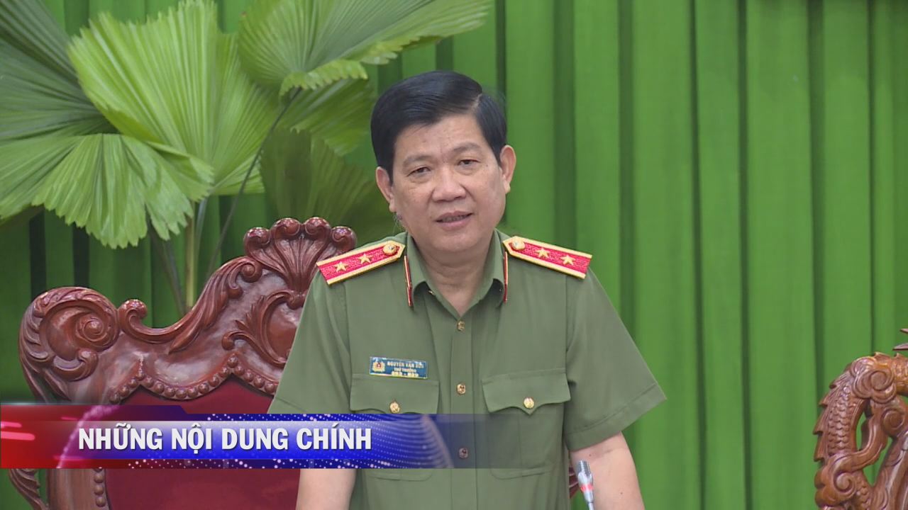 Thứ trưởng Bộ Công an Nguyễn Văn Sơn  thăm và làm việc tại Công an tỉnh Sóc Trăng