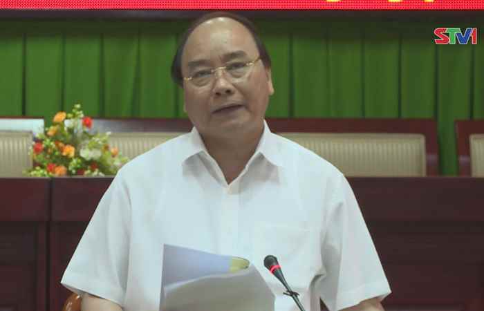 Thủ tướng Chính phủ Nguyễn Xuân Phúc làm việc với Ban thường vụ Tỉnh ủy Sóc Trăng