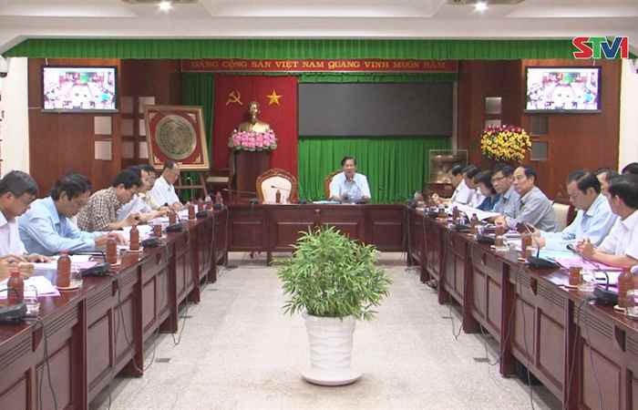 Thường trực Tỉnh ủy Sóc Trăng làm việc định kỳ với các Ban thuộc Tỉnh ủy và các Huyện ủy, Thị ủy, Thành ủy  