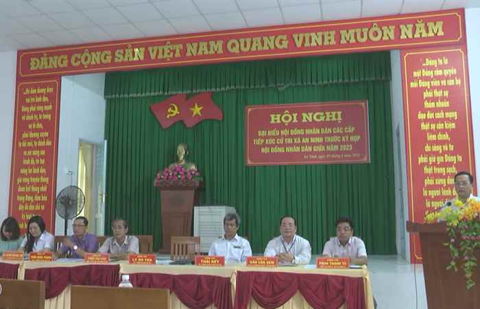 Đại biểu HĐND tỉnh Sóc Trăng tiếp xúc cử tri xã Thiện Mỹ và xã An ninh, huyện Châu Thành