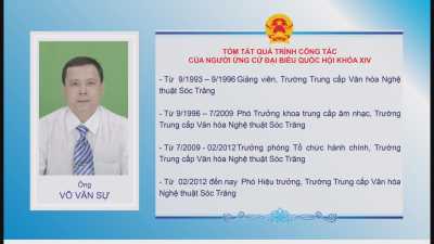 Tiểu sử tóm tắt & chương trình hành động của những người ứng cử ĐBQH Khóa XIV ở đơn vị bầu cử số 3