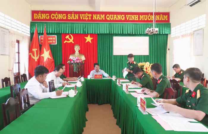 Thạnh Trị: Hội nghị kiểm điểm BCH đảng ủy quân sự