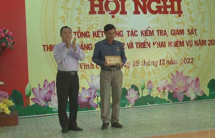 Ban Thường vụ thị xã Vĩnh Châu tổng kết công tác kiểm tra, giám sát  năm 2022